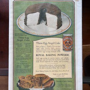 Bunt Cake Vintage Ladies Home Journal Baking Powder Ad